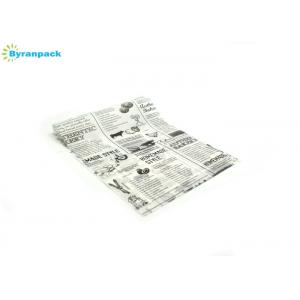 China Food Basket Liner Paper Newspaper Printed Sandwich Wrap Paper 12in X 12in supplier