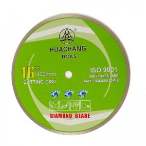 Cold Press 16inch '400×2.6/3.4×10×25.4mm Continuous Rim Diamond Blade For For General Purpose ,Ceramic