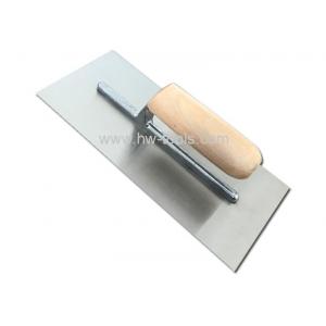 Carbon steel blade plastering trowel with wooden handle HW02101