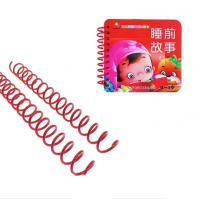 China A4 A3 A5 B5 Length PVC Plastic Spiral Binding Coil , Suitable For Notebook on sale