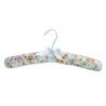 Display fabric satin padded cotton clothes hangers for chiildren