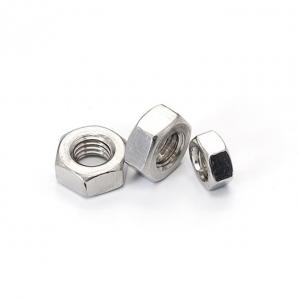 China M10 Stainless Steel Hex Lock Nut , Mild Steel Nuts Half / Full Thread supplier