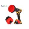 China 3 Pcs Power Scrubber Drill Brush , Rotary Bathroom Drill Brush Stiffness Bristles wholesale