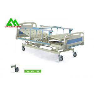Three Wave Lifting Medical Hospital Bed Equipment With Wheel Multifunction