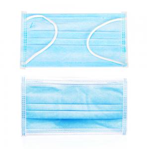 Protective 3 Ply Non Woven Face Mask For Medical Hospital Room Cleaning