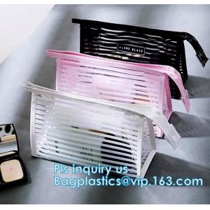 Toilet Towel Packaging Custom Clear Plastic PVC Travel Cosmetic Bag with Zipper, Eco friendly clear pvc zip lock pouch Z