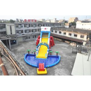 Commercial 0.55mm PVC Inflatable Bounce House Water Slide 20mL*8wW*7mH