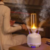 Two Spray Port Essential Oil Diffuser Changeable LED Light Aromatherapy Scent Diffuser Machine Candle Mini Humidifier