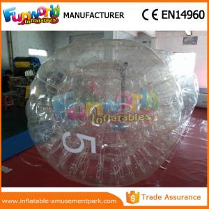 China Clear Color Inflatable Rolling Ball Water Roller / Water Walking Ball With Air Pump supplier