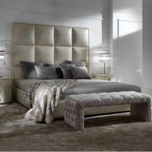 1.5x2.2m Modern Velvet Bed , Rose Gold Luxury Double Bunk Beds
