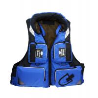 China Nylon Lifesaving Waterproof Water Sport Life Jacket Blue Fishing Life Vest For Kids on sale