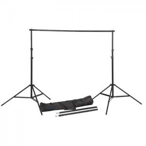 Photo Backdrop Stand 3x2.8m Adjustable Photography Muslin Background Support System Stand for Photo Video Studio