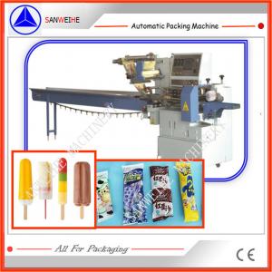 China PLC Controlling Flow Wrap Packing Machine  Ice Lolly Moon Cakes 4.6KW supplier