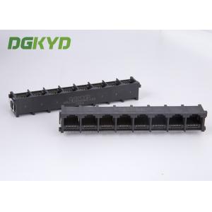 90 degrees 1x8  right angle RJ45 Female Jack 8 ports network switch connectors