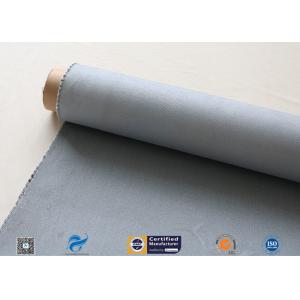 China Grey Silicone Coated Glass Fabric 1500gsm Two Side Coated Glass Fiber Cloth supplier