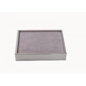 China Flannelette Covered Metal Watch Display Box For Fashion Boutiques Store supplier