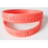 hot sale embossed silicone wristband , embossed silicone bracelet for sale