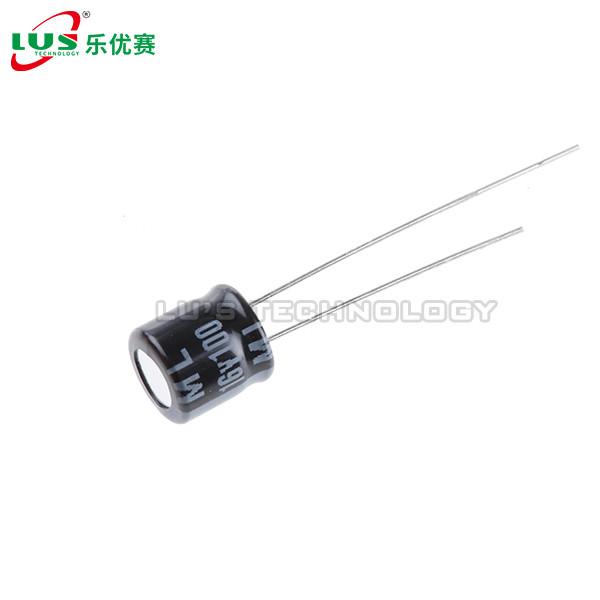 16 VDC 105C Smd Resistor Capacitor 100uF ML Aluminum Electrolytic Capacitor