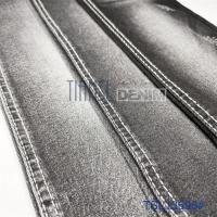 China Custom 11.2 OZ Heavyweight Denim Fabric Sulfur Black Jean Material on sale