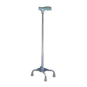 Medical Steel Adjustable Height Four Leg Crutch For The Disabled