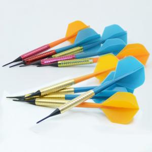 Brass House Darts With 1/4" Soft Tips and 1/4" Shafts and Flight