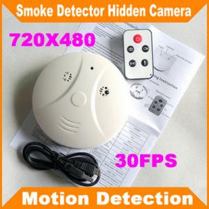 China Remote Control Smoke Detector Covert Spy Camera Pinhole Ceiling DVR W/ Motion Detection supplier