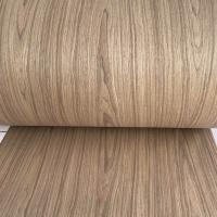 China Teak Wood Flooring Veneer 0.45mm Fire Resistant Custom Engineered Facing on sale