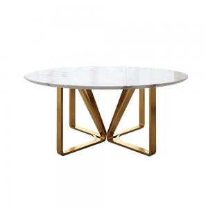 China Large Round Marble 6 8 10 Seater Dining Table Set supplier