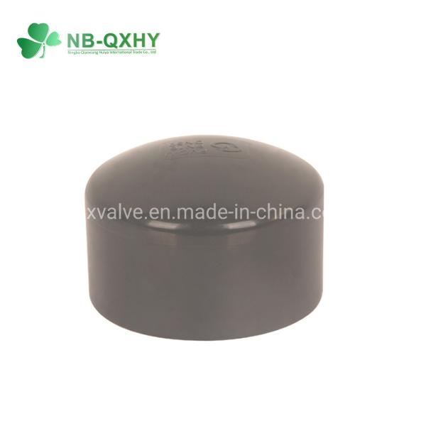 QX26 DIN Standard UPVC End Cap with Socket Size From 20mm to 400mm Customized Request