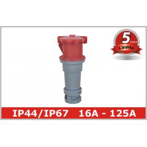 China 125 Ampere IP67 Industrial Receptacle Appliance Inlet 3P 4P 5P supplier