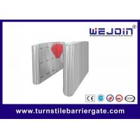 China Stainless Steel flap gate barrier security entrance rfid card reader on sale