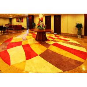 China Bright Color Indoor Outdoor Carpet Loop Cut Pile Area Rugs Round Hand Carved supplier