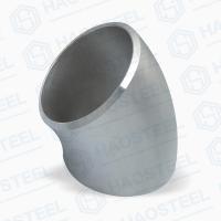 China Casting SS316L Industrial Pipe Fittings JIS B2311 45 Degree Elbow on sale