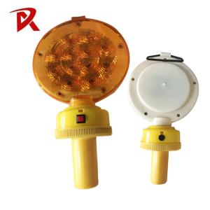 China Lâmpada de aviso solar LED à prova d'água com alça Super brilhante Longa vida útil 12 led Para segurança rodoviária supplier
