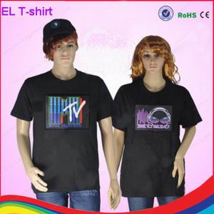 China party must-have flashing rock t-shirt/ woman t-shirt/ man t-shirt with different design supplier