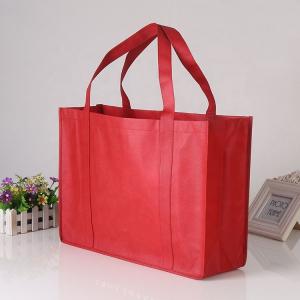 China Reusable Non Woven Shopping Bags Recyclable Customized With Printed Logo supplier