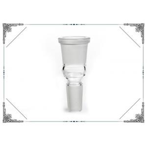 China 14mm 18mm Male To Female Straight Glass Drop Down Adapter For Glass Water Pipe supplier