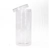 China Transparent Pet Plastic Round Jars With Aluminum Alloy Sealed Cap Custom 500ml Plastic Jars of Peanuts or Grains wholesale