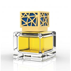 OEM ODM Luxury Special Square Zinc Alloy Perfume Bottle Cap Electroplating Process