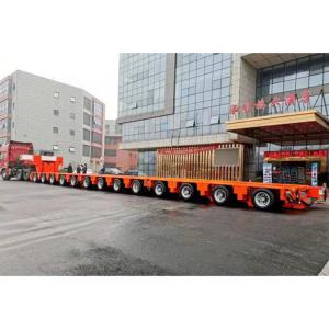 China Jost Kingpin Transport Semi Hydraulic Modular Axis Flatbed Axle Trailer For Heavy Duty wholesale