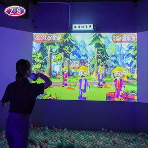 Wall Projection Multiplayer High-Lumen Interactive Wall Games For Crowd Engagement
