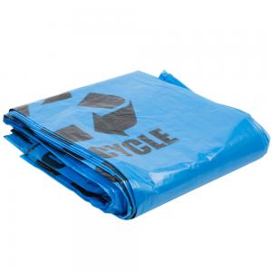 China Gravure Printing Plastic Garbage Bags 40 X 46 Blue Tint Linear Low Density supplier