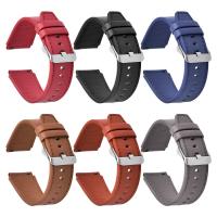 China Replaceable Genuine Leather Watch Band , 22mm Calfskin Watch Strap on sale