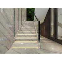 China Polished Face Natural White Marble Flooring Tiles Marble Stair Tiles OEM Service on sale