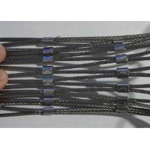 China 25x25mm Black Oxide Cable Mesh Customized For Versatile Ladder supplier
