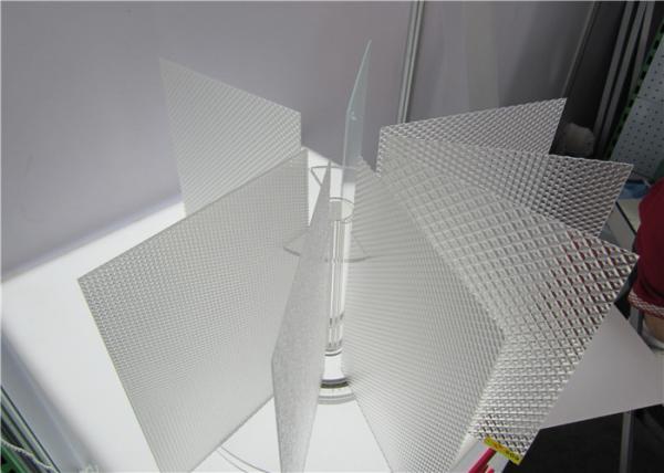 Square Clear Polystyrene Prismatic, Fluorescent Light Diffuser Sheet