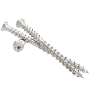 China Flat Head Torx Drive Double Thread Type 17 A2 A4 Stainless Steel Composite Decking Screws supplier