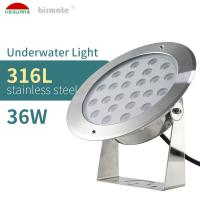 IP68 36W Waterproof Led Underwater Light 3200lm With ERP