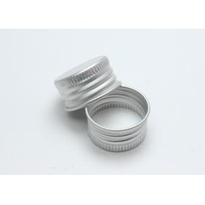China Customized Color Aluminium Screw Caps 24mm Round Shape For Threaded Bottles supplier
