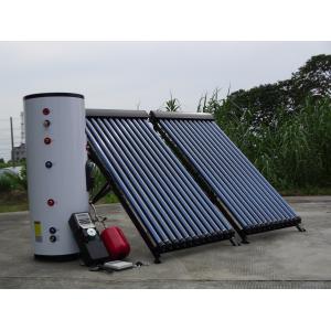 heat pipe split solar water heater system with double coil